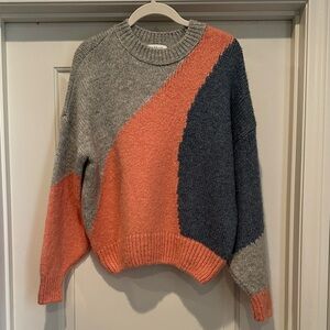 Topshop Multicolor Crew Neck Sweater